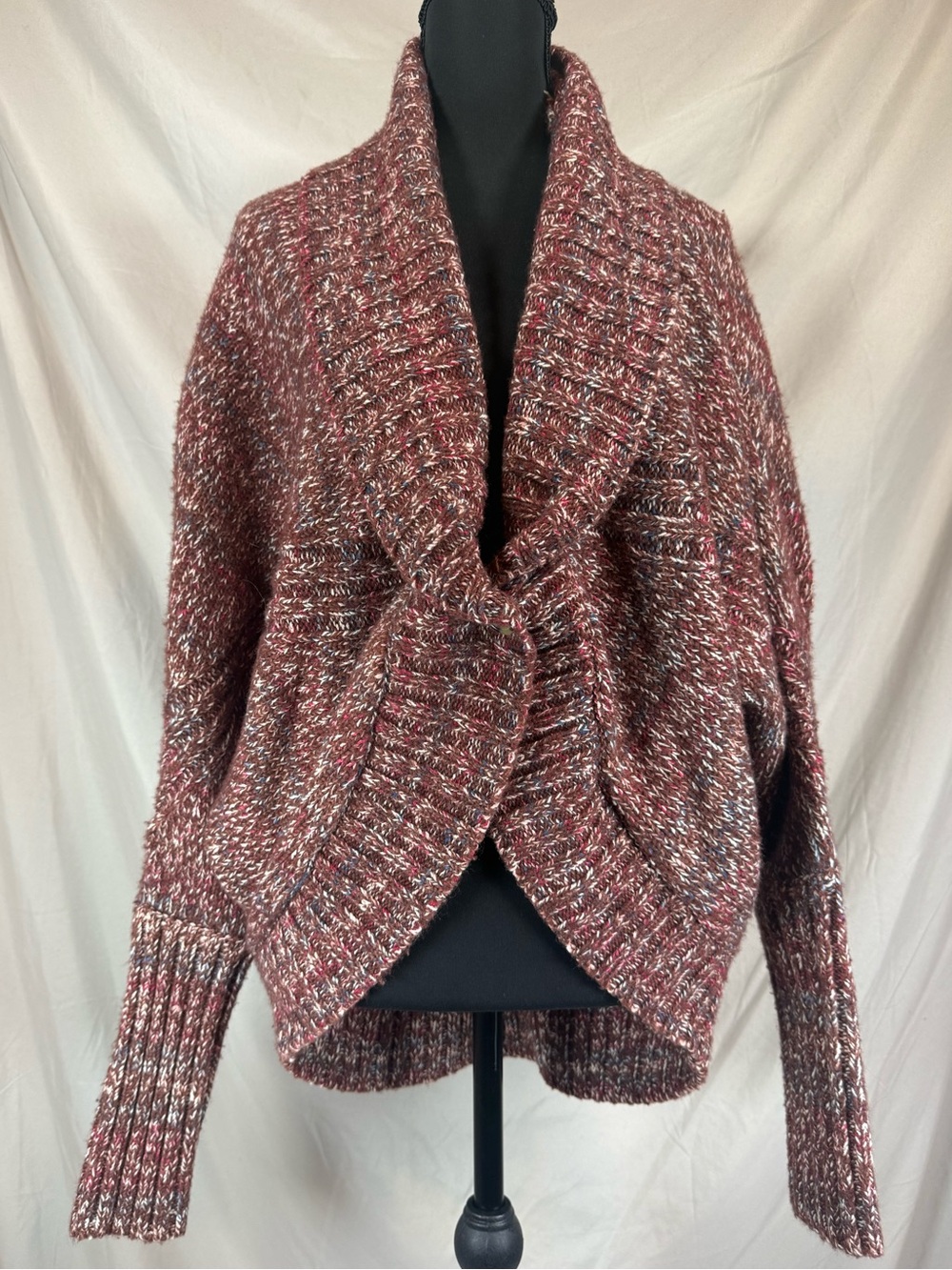 Prana Chunky Knit Dolman Sleeve Cardigan Size Small